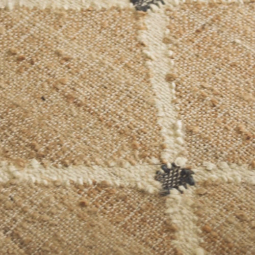 Dash and Albert Rugs Kali Geometric Handmade Kilim Natural/Ivory/Black